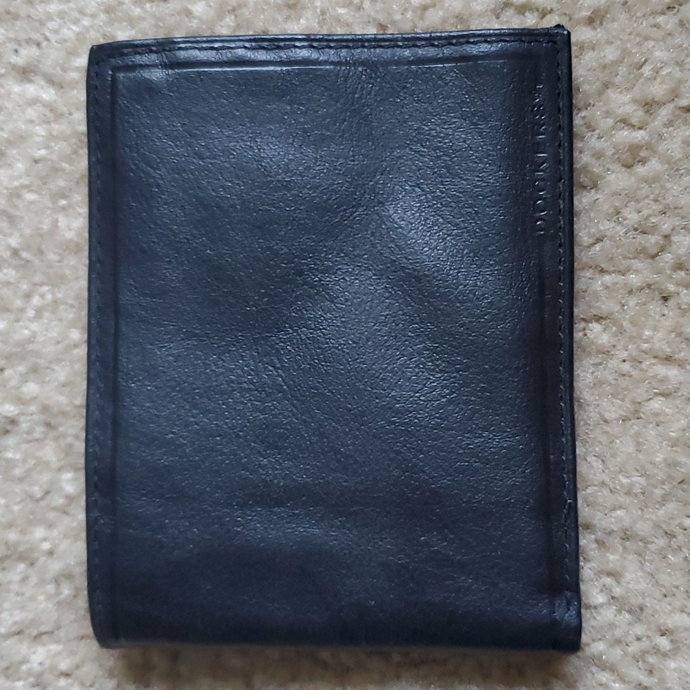 Black Leather Dockers Men's Wallet